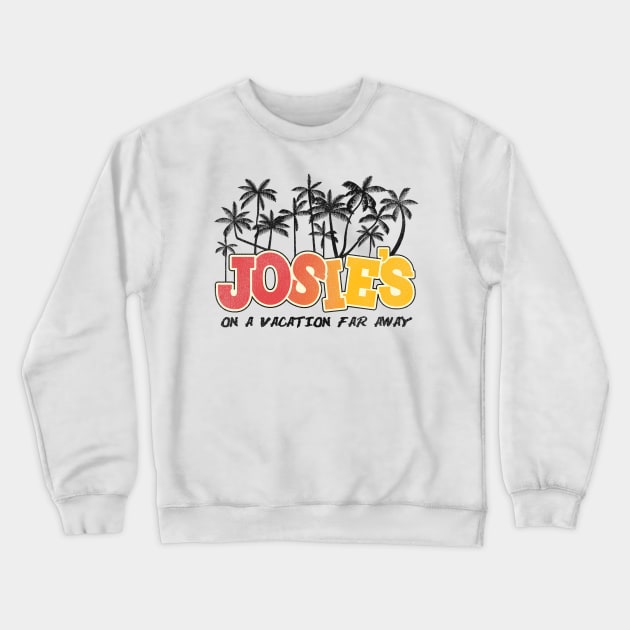 Josie's On a Vacation Far Away Crewneck Sweatshirt by darklordpug